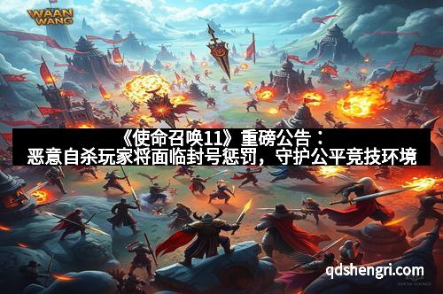 《使命召唤11》重磅公告:恶意自杀玩家将面临封号惩罚,守护公平竞技环境